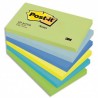 Lot de 10 blocs de 100 Notes repositionnables POST IT 76x127 mm coloris au choix 