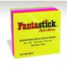  Lot de 12 notes repositionnables Fantastick Fluorescentes 76.2 x 76.2 mm 5 Coul assorties 