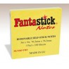  Lot de 12 notes auto-adhésives Fantastick 76.2 x 101.6 mm Coul Jaune 