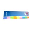  Lot de 10 Pochettes de 500 Index marques-pages 15x50 mm (10 Coul Fluo) 