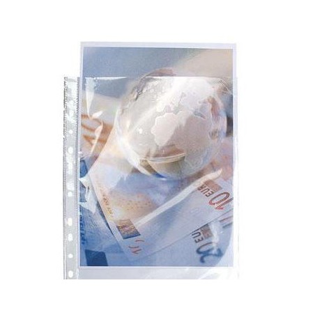  Étui carton de 100 Pochettes perforées A3 Lisse 10/100ème 