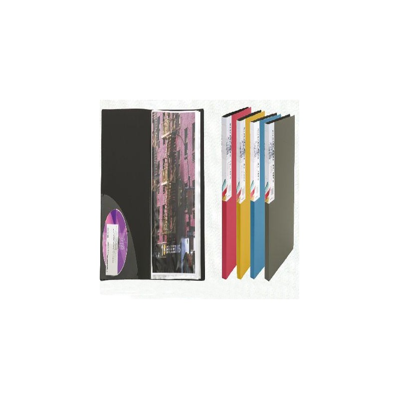  Lot de 10 Porte-vues FOLDERMATE 10 Pochettes Format A4 (Coloris au choix) 