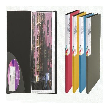  Lot de 10 Porte-vues FOLDERMATE 10 Pochettes Format A4 (Coloris au choix) 