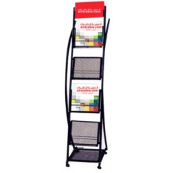  Porte Brochure en métal noir 