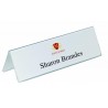  Porte Noms chevalet de Table en PVC 105x297 mm 