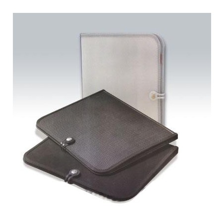  Valisette à Clip A4 Atlas avec Bloc-notes, Encoches pour cartes de visite et CD Coul Noir 