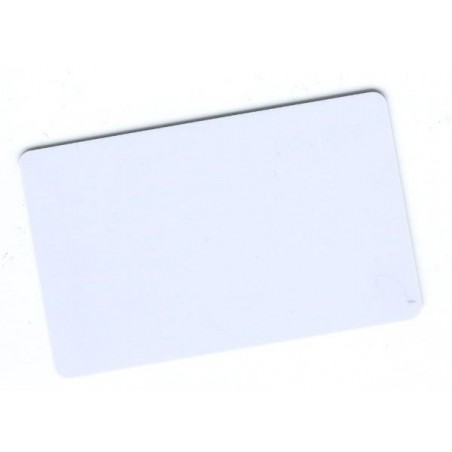  Lot de 100 Cartes PVC laminé 50/100e blanche 86 x 54 mm 