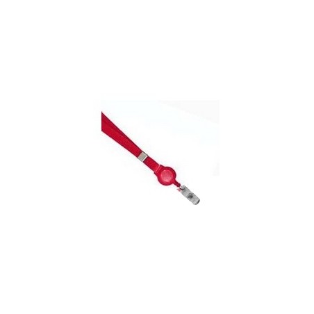  Lot de 20 Cordons 10 mm uni polyester avec système de rupture et zip enrouleur 