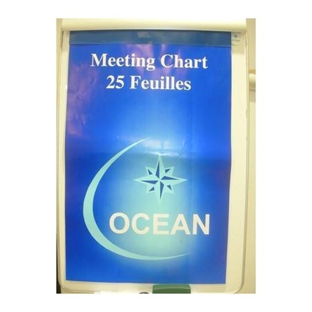  Bloc papier pour chevalet Meeting Chart OCEAN 25 Feuilles 