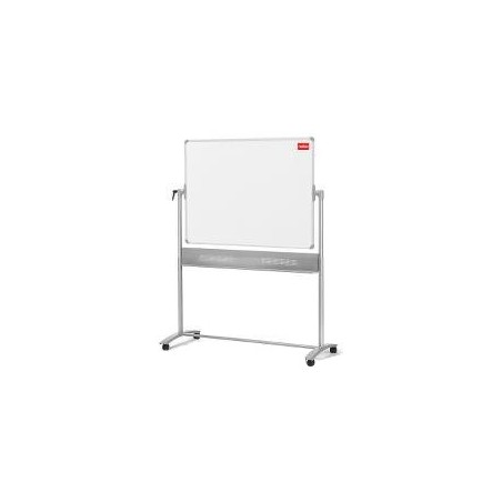  TABLEAU BLANC MOBILE PIVOTANT EMAILLE MAGNETIQUE NOBO 1200 X 900 mm 