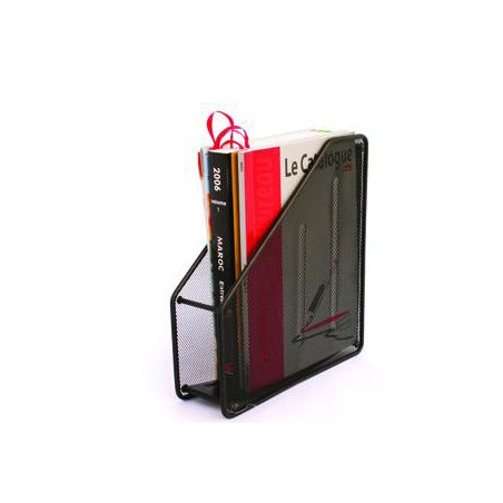  Porte-revue Class Box en métal inoxydable dos 8 cm (Noir) 