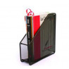  Porte-revue Class Box en métal inoxydable dos 8 cm (Noir) 