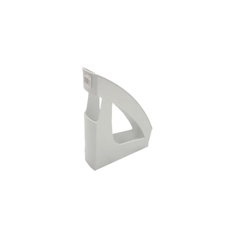  Porte-revues corner Box Atlanta en PVC Gris Dos 80 mm 