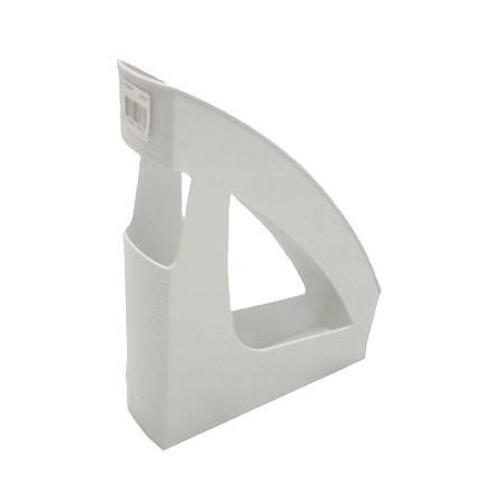  Porte-revues corner Box Atlanta en PVC Gris Dos 80 mm 