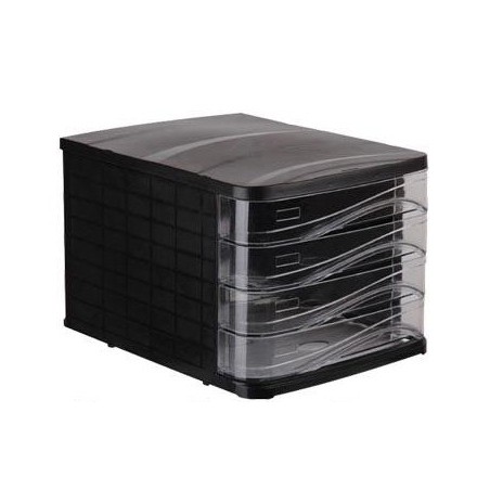  Module de classement ARK 4 Tiroirs Noir 