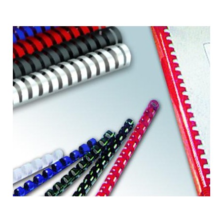 Boite de 100 baguettes spirales plastiques ATLAS pour reliure A4 8 mm Coloris au choix