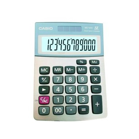  Calculatrice Casio 12 digits MX-120V-WDH 