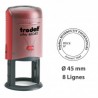  Cachet Personnalisable TRODAT 46045 Plaque ronde Ø 45 mm 