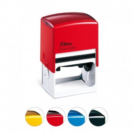 Cachet personnalisable Shiny Printer S-829 format empreinte 64 mm x40 mm 9 lignes