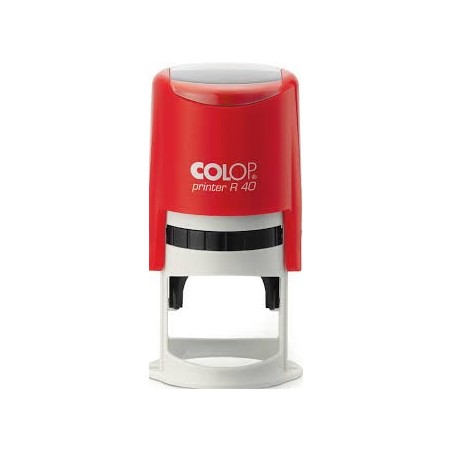  Cachet personnalisable COLOP Printer R40 format empreinte Ø 40 mm 7 lignes Col bleu 