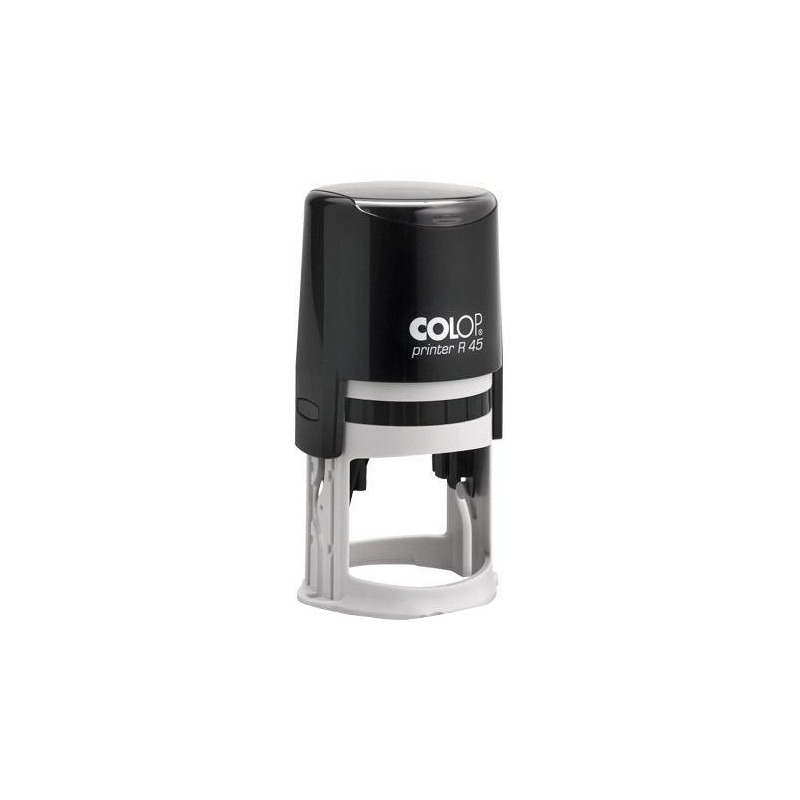  Cachet personnalisable COLOP Printer R45 format empreinte Ø 45 mm 9 lignes Col Bleu 