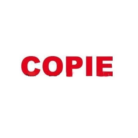  Cachet Formule en bois '' COPIE '' 62 mm x 20 mm 