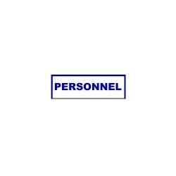  Cachet Formule en bois '' PERSONNEL '' 62 mm 20 mm 
