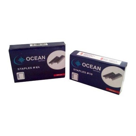  Lot de 10 Boites de 1000 Agrafes 8/4 Océan 