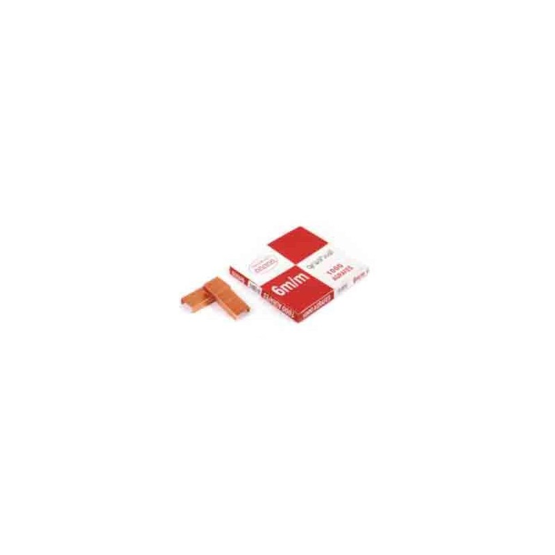  Lot de 10 boites de 1000 Agrafes ANCHENG 6mm 