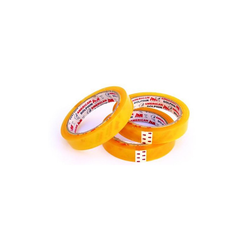  Lot de 16 rouleaux adhésifs Transparents Dolphin 19mmx50m 