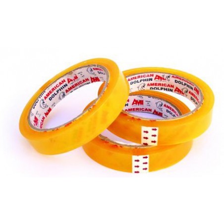  Lot de 16 rouleaux adhésifs Transparents Dolphin 19mmx60m 