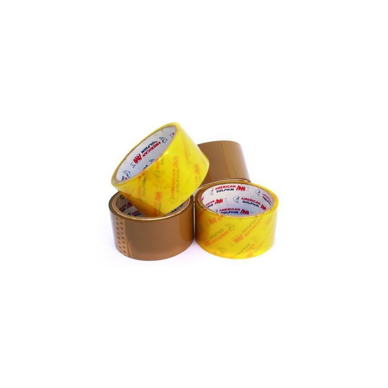  Lot de 6 rouleaux adhésifs Havane Dolphine 48mmx30m 