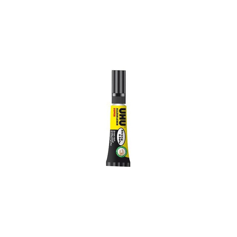  Lot de 12 Tubes de colle Spéciale UHU Strong&Safe 7g 