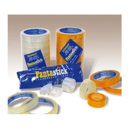  Lot de 8 Rouleaux Adhésifs Fantastick 18 mm x36 m (2 Coloris au choix) 