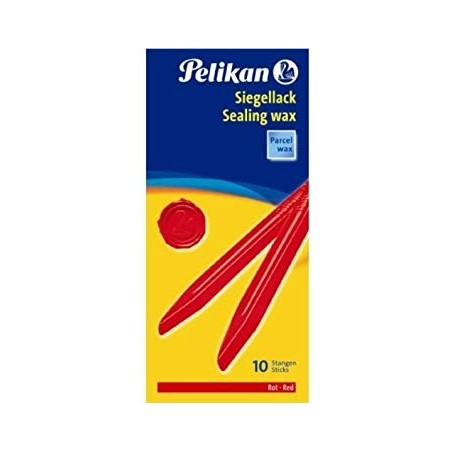  Paquet de 10 Bâtons de cire à cacheter Pelikan 