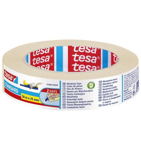  Lot de 6 rouleaux adhésifs crêpe de masquage TESA 50mmx25mm 