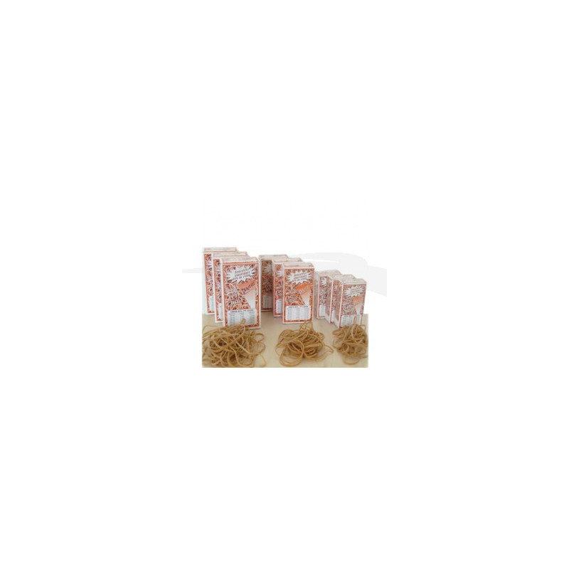  Lot de 10 Boites d'élastiques de 25g (60x2) mm 