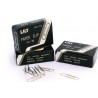  10 Boites de 100 Trombones Lily chromées 33 mm 