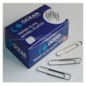  Lot de 10 Boites de 100 Trombones Ronds OCEAN Chrome 25 mm 