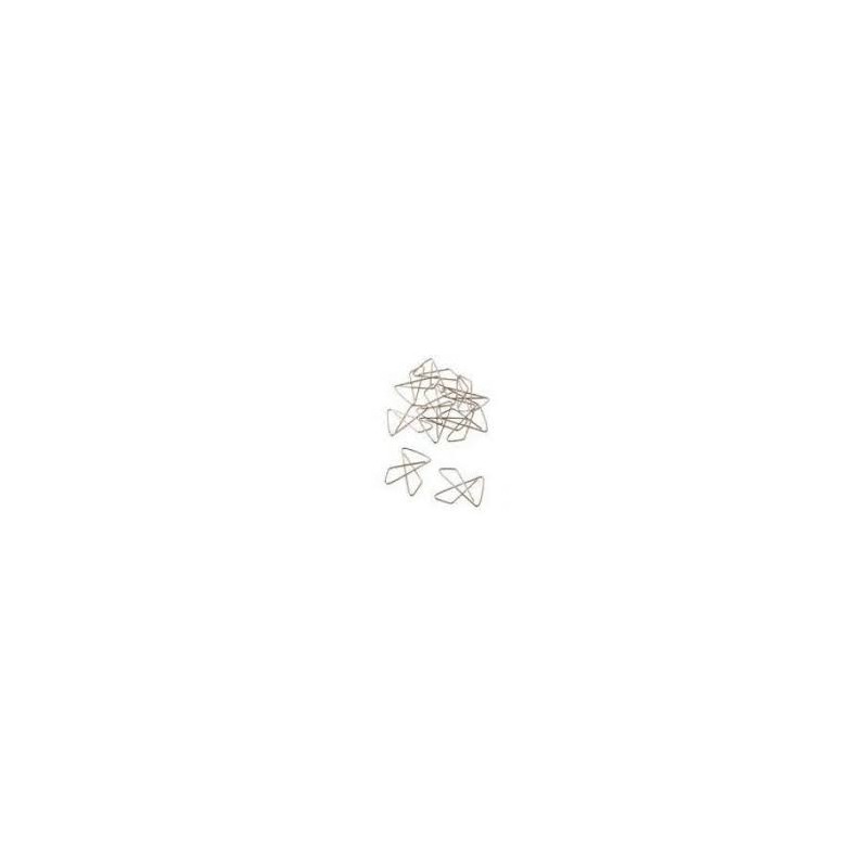  Lot de 10 Boites de 100 attaches géantes OCEAN 27x15 mm Chrome 