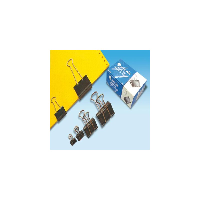  Boite de 144 Attaches- clips Atlas double click 32 mm 