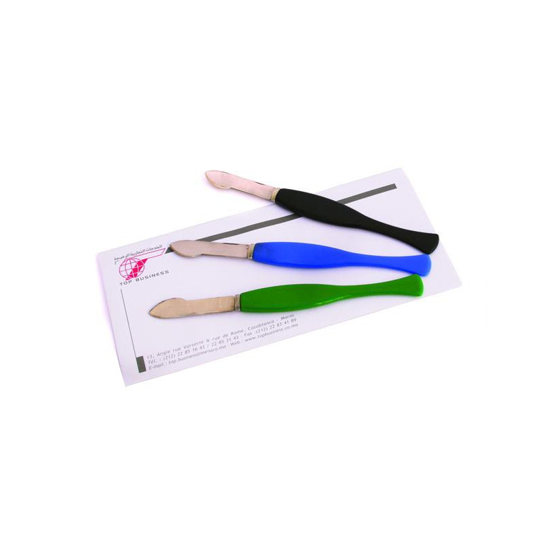  Lot de 24 Ouvres lettre noirs poignée en PVC 