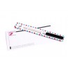  Lot de 24 Ouvres lettre noirs poignée en PVC 