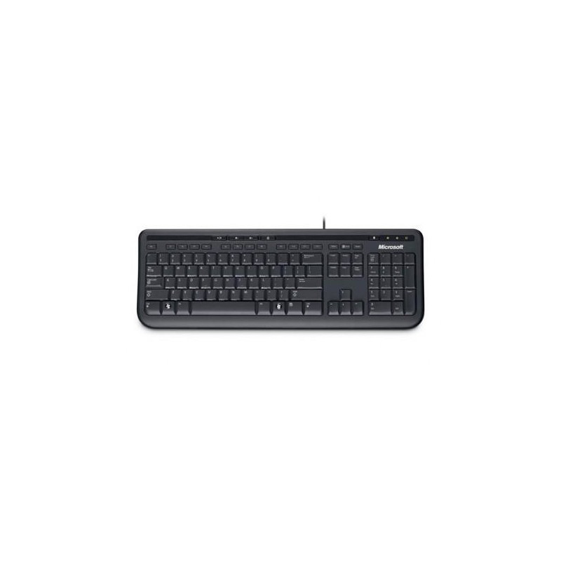  Clavier Microsoft Wired Keyboard 600 - Noir AZERTY, Français (ANB-00007) 