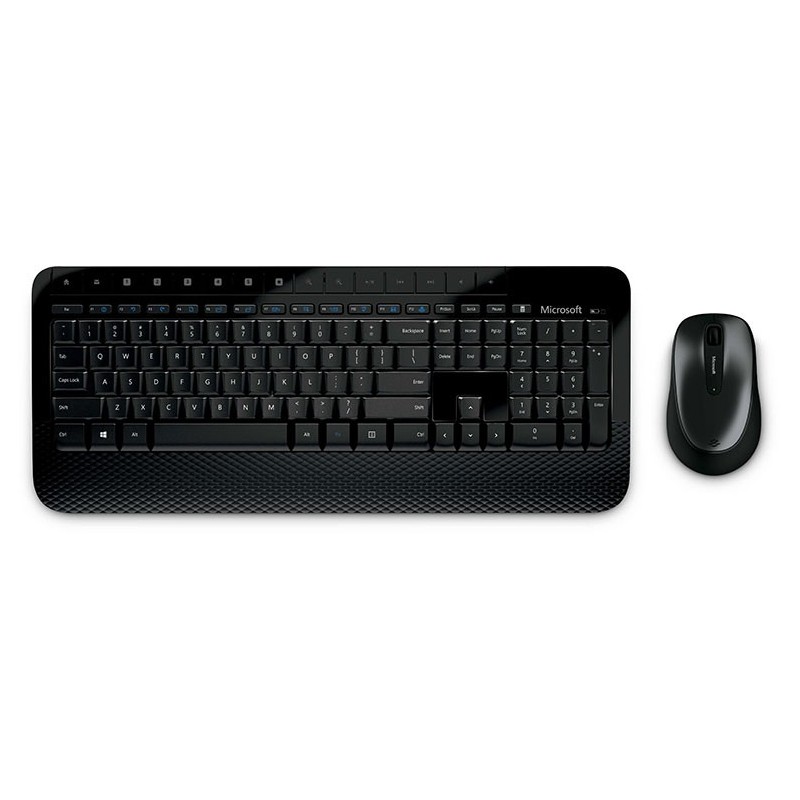  Pack clavier+souris sans fil MICROSOFT Wireless Comfort Desktop 2000 AZERTY Français (M7J-00005) 