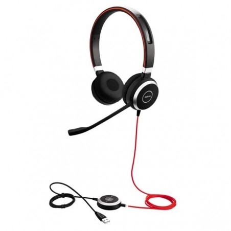  Micro-casque JABRA EVOLVE 40 MS stéréo optimisé Lync pour softphones VoIP, mobiles et tablettes 