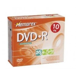 Boite de 10 DVD-R 4.7GB...