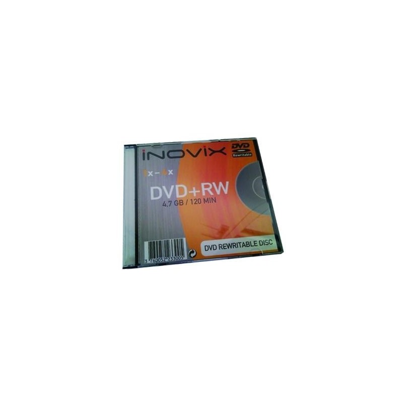  DVD-RW Ré-inscriptible INOVIX 4,7 GB en boitier standard 