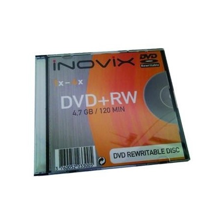  DVD-RW Ré-inscriptible INOVIX 4,7 GB en boitier standard 