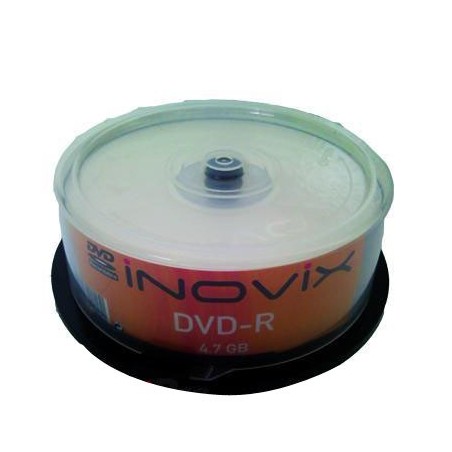 Boite de 25 DVD-R recordables INOVIX 4,7 GB
